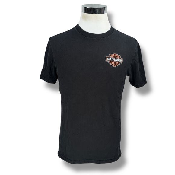 Harley Davidson Rommel Bike Fest 2014 T-Shirt Men’s Medium Black Pin Up Girl Tee - Picture 1 of 10